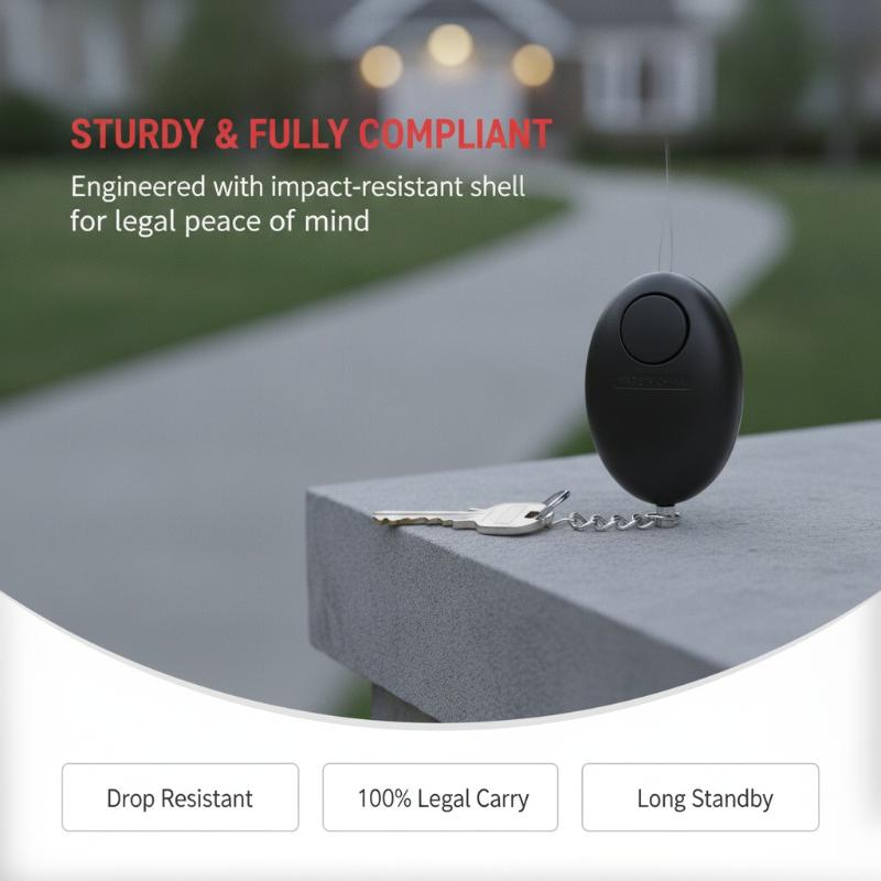 1PC 120dB Loud Personal Safety - đánh giá và giá Personal Alarm Keychain