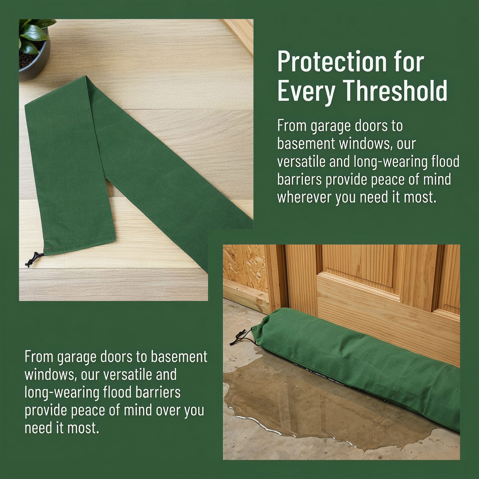 3Pcs Canvas Flood Barrier Sand - đánh giá và giá Flood Barrier Bag