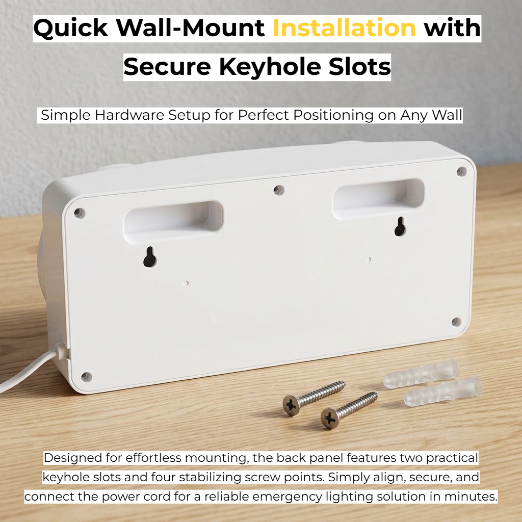 Dual-Head LED Emergency Light  - đánh giá và giá Power Outage Light